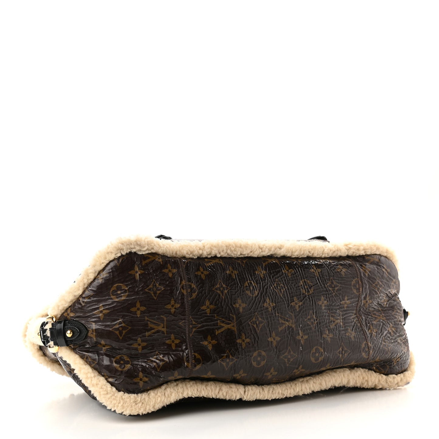 Patent Monogram Shearling Sac Thunder