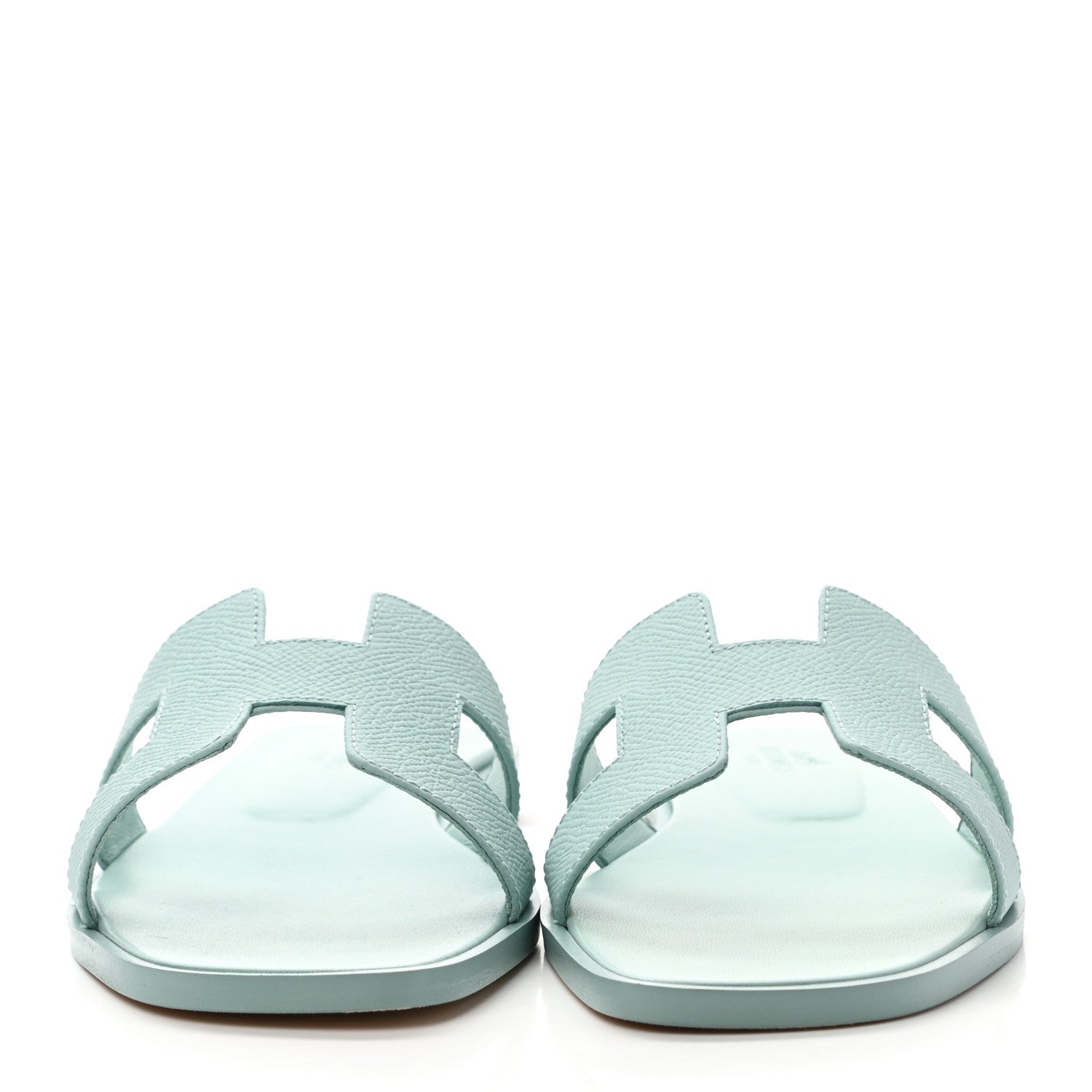 Hermes Epsom Oran Sandals 36 Vert Embrun 2 of 8
