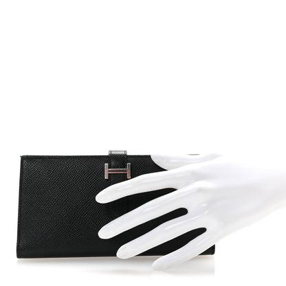 Hermes Epsom Bearn Gusset Wallet Black 2 of 6