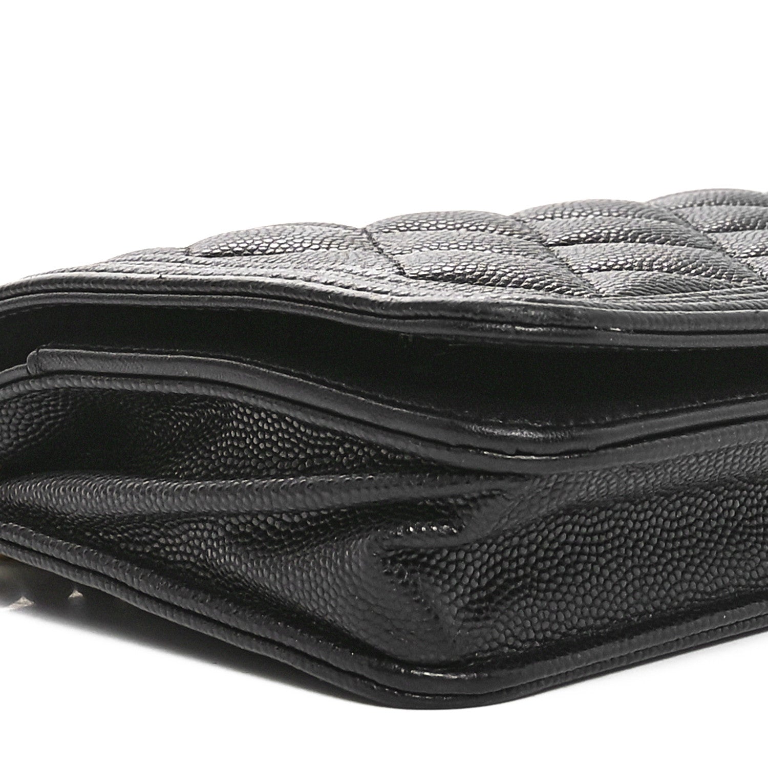 Chanel Caviar Quilted Boy Wallet On Chain WOC Black 9 of 11