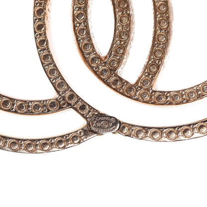 Chanel Crystal CC Brooch Gold 4 of 8