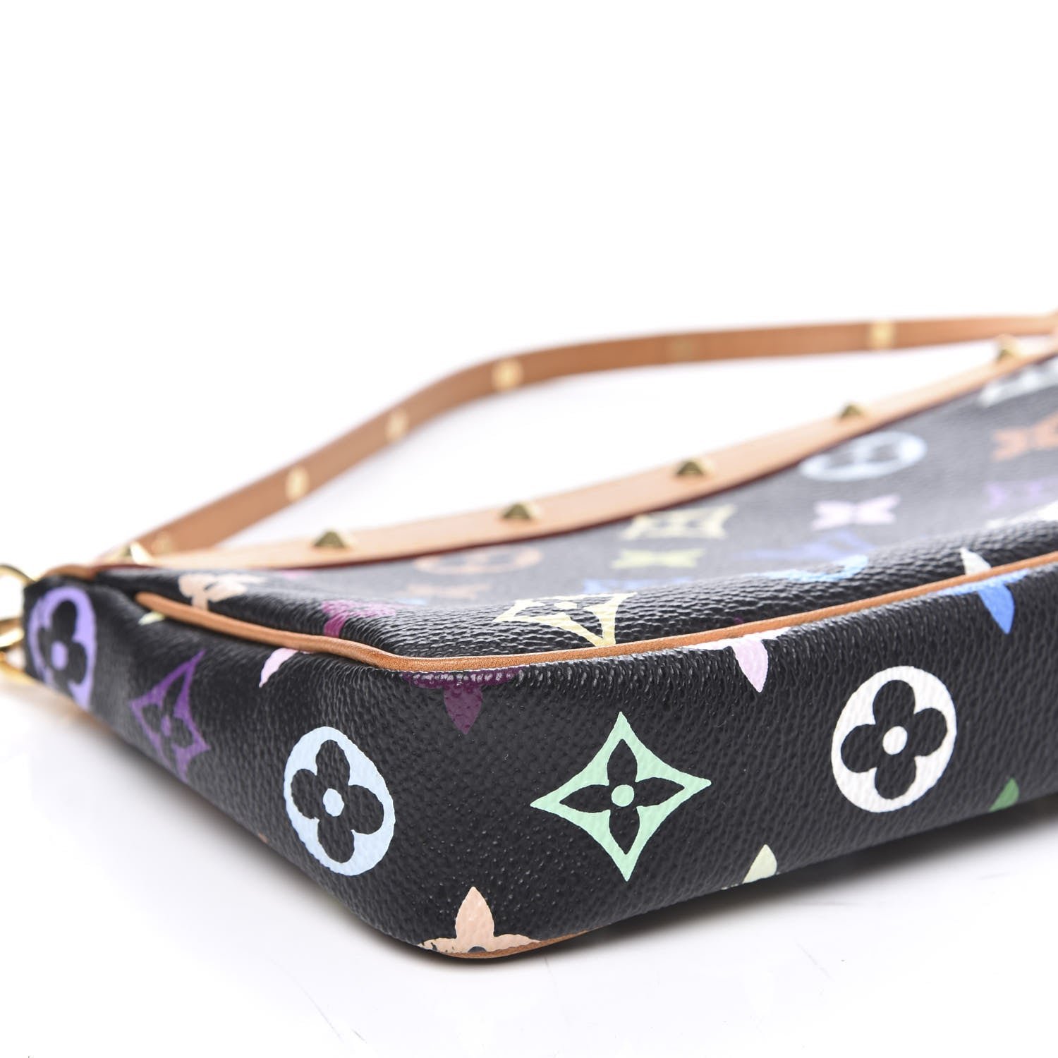 Louis Vuitton Monogram Multicolor Pochette Accessories Black 8 of 10