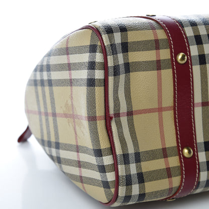 Burberry Haymarket Check Studded Bowler Red 8 of 15