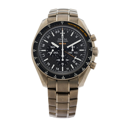 Omega Titanium 44mm Speedmaster HB-SIA Co-Axial Chronometer GMT Automatic Watch Black 321.90.44.52.01.001 1 of 4
