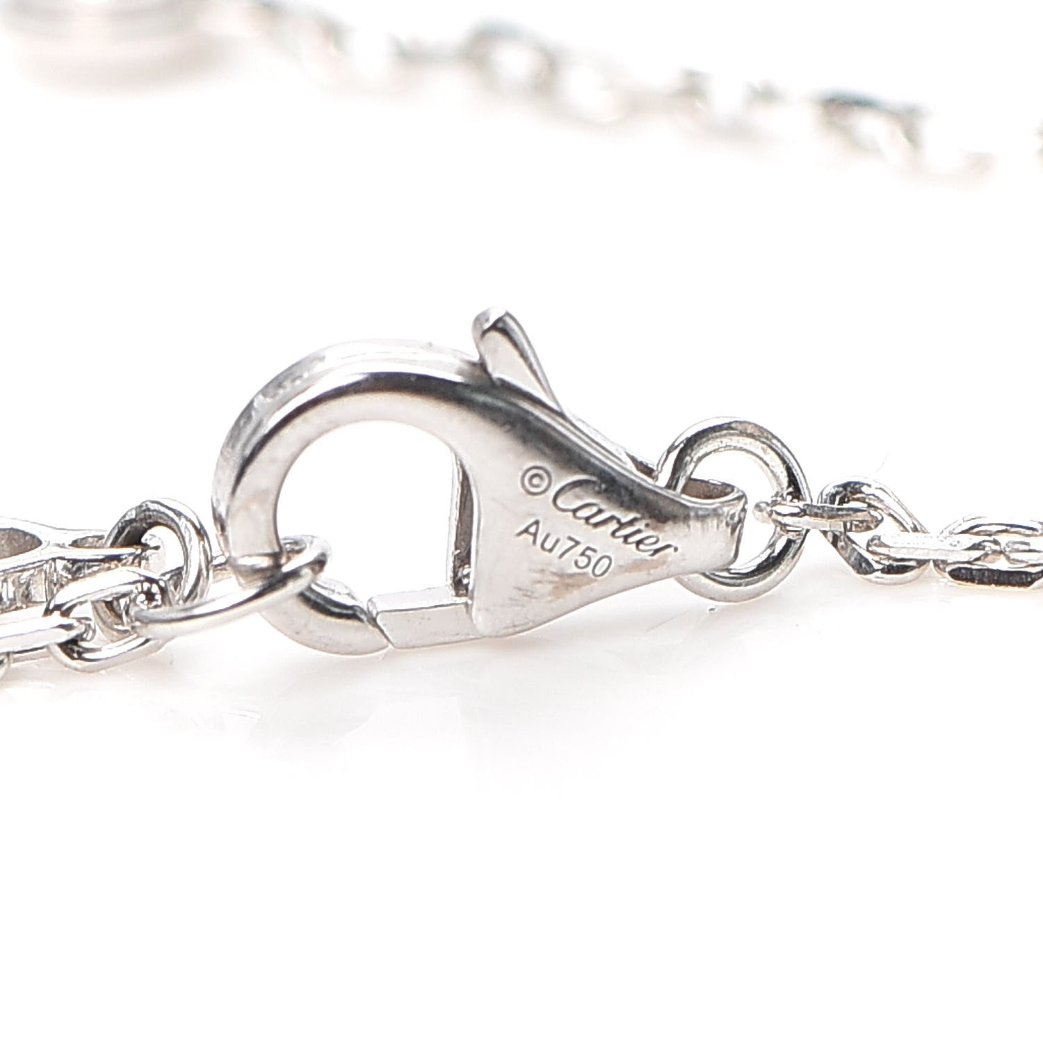 Cartier 18K White Gold Diamond SM D'Amour Bracelet 5 of 6