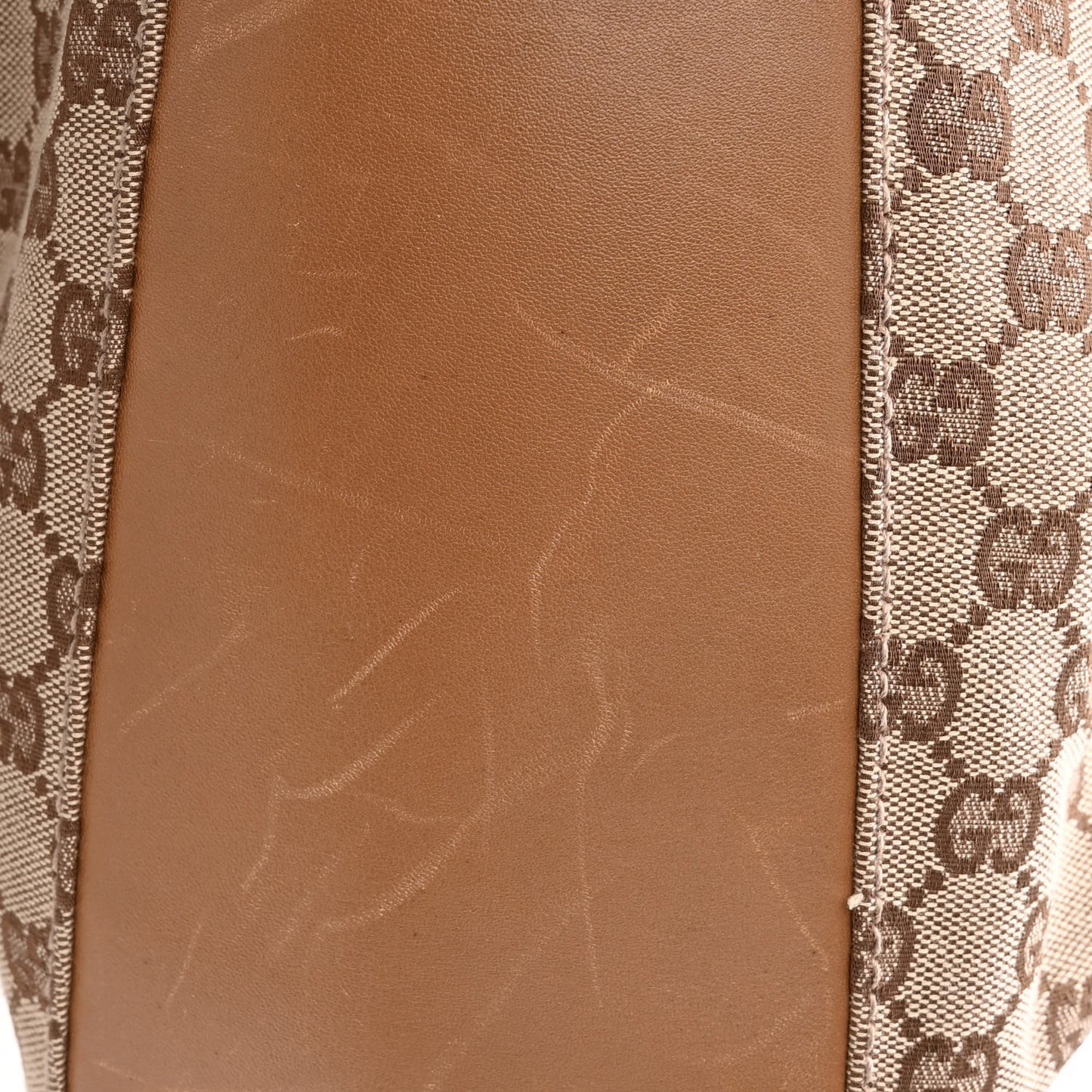 Monogram Calfskin Tote Brown