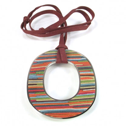 Hermes Palladium Vibrato Leather Necklace 1 of 3