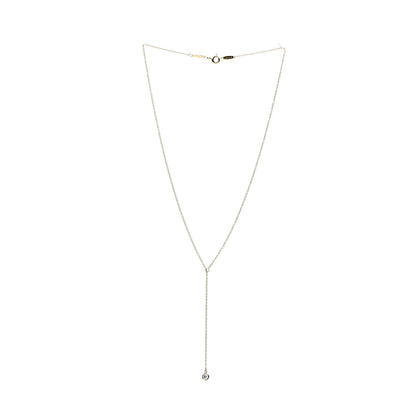 Tiffany 18K Yellow Gold Diamond .17ct Elsa Peretti Diamonds by the Yard Lariat Necklace 2 of 7