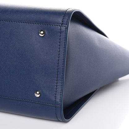 Chanel Caviar Small Studded Deauville Tote Navy 9 of 11