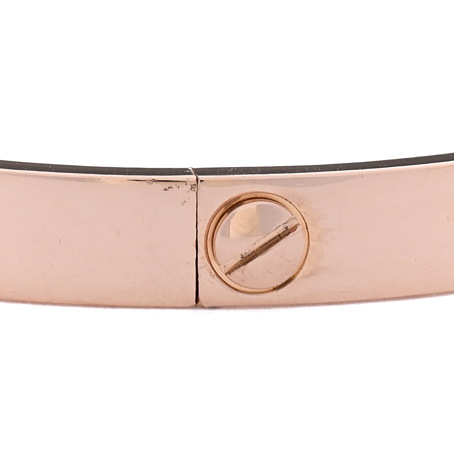 18K Pink Gold 4 Diamond LOVE Bracelet 17