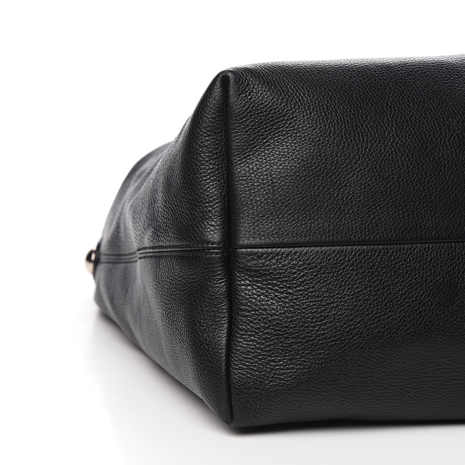 Gucci Pebbled Calfskin Large Icon Bit Hobo Black 9 of 11