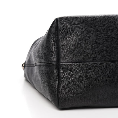 Gucci Pebbled Calfskin Large Icon Bit Hobo Black 9 of 11