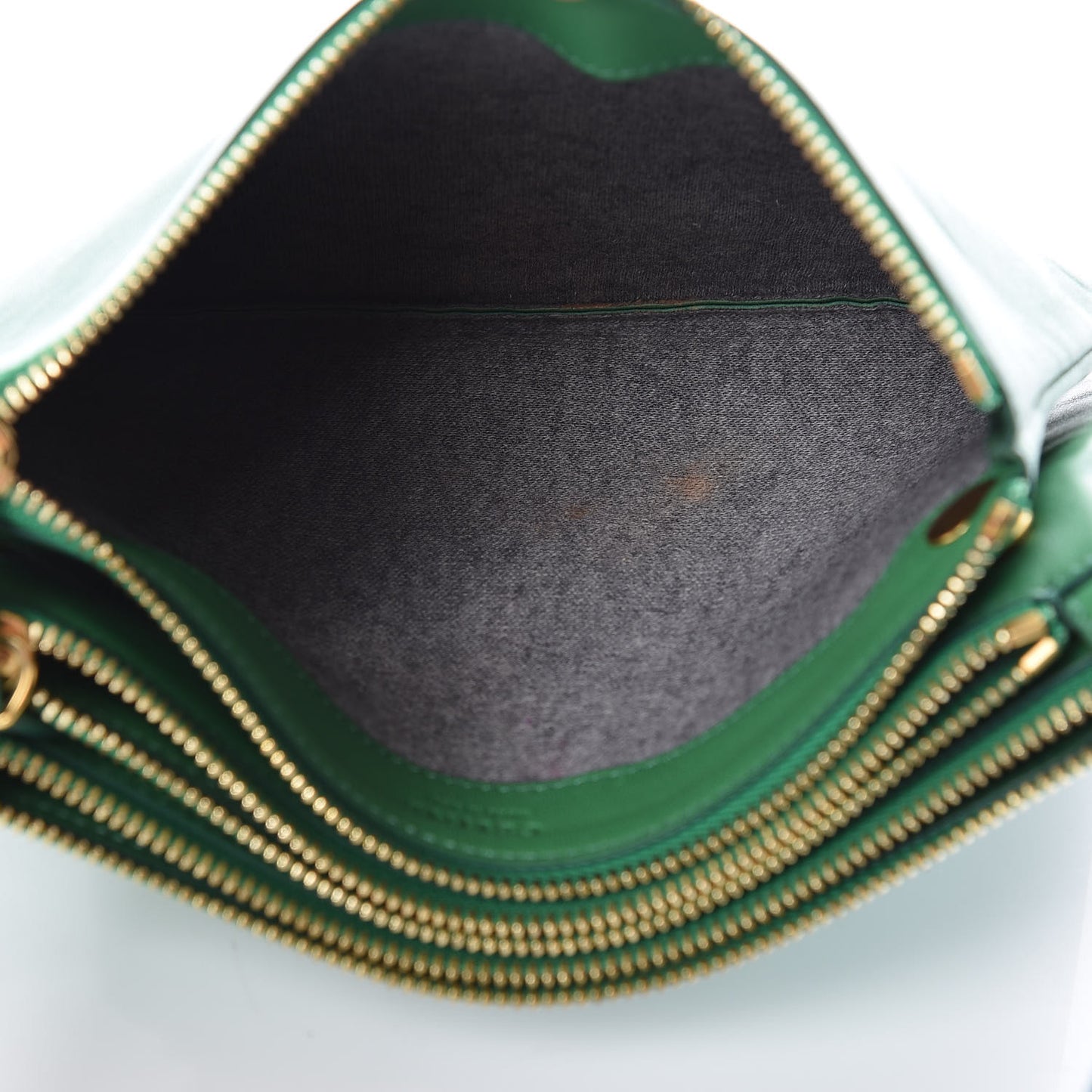 Lambskin Small Trio Crossbody Bag Grass