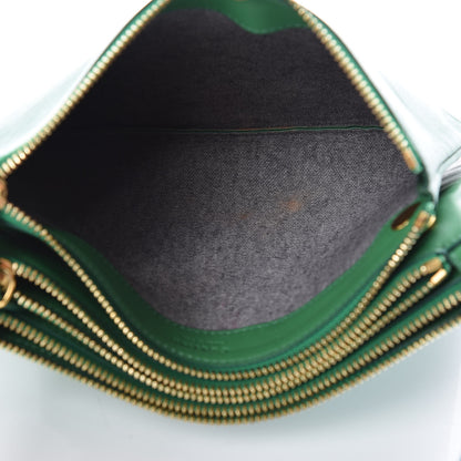 Celine Lambskin Small Trio Crossbody Bag Grass 5 of 13