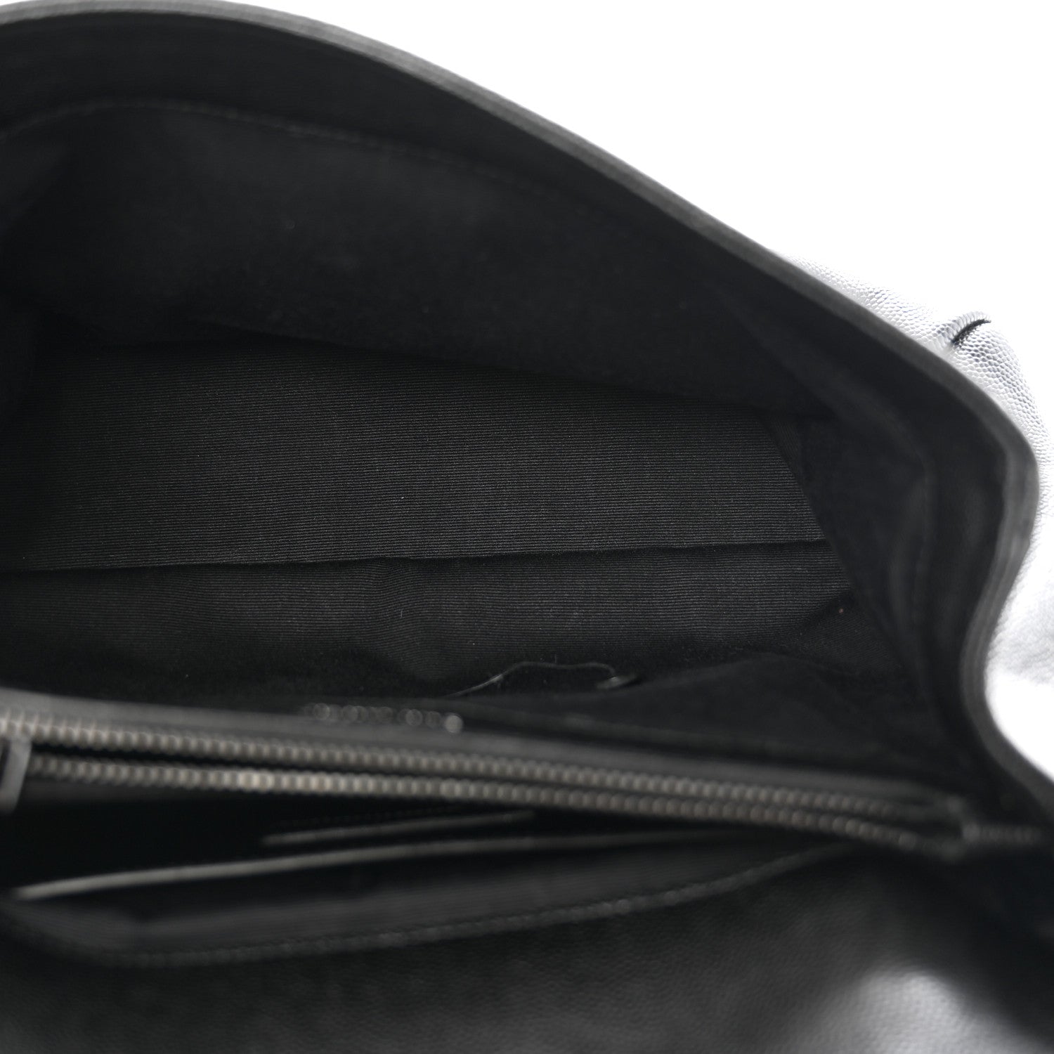 Saint Laurent Grain De Poudre Medium West Hollywood Monogram Fold-Over Black 5 of 14