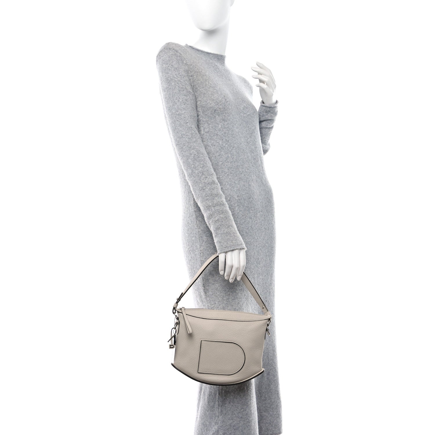 Delvaux Taurillon Soft Pin Swing Greige 2 of 9