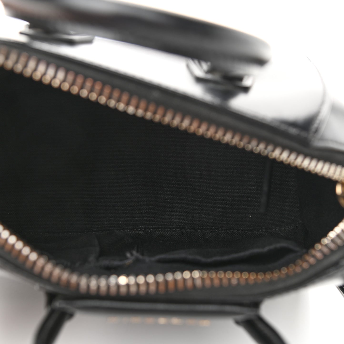 Shiny Lord Calfskin Mini Antigona Black