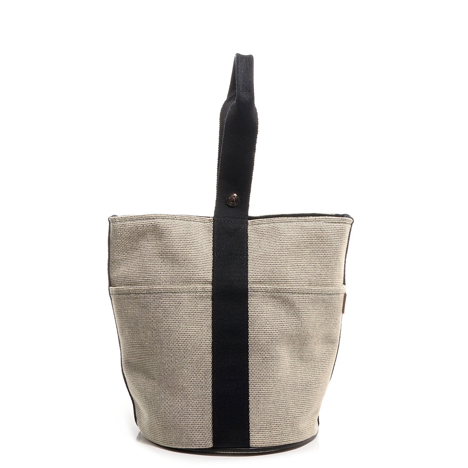 Hermes Toile Saxo PM Natural and Black 1 of 11