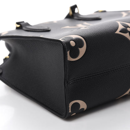 Louis Vuitton Empreinte Monogram Giant Onthego PM Black Beige 6 of 10