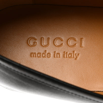 Gucci Calfskin Horsebit Mens Jordaan Loafers 7 Black 6 of 9