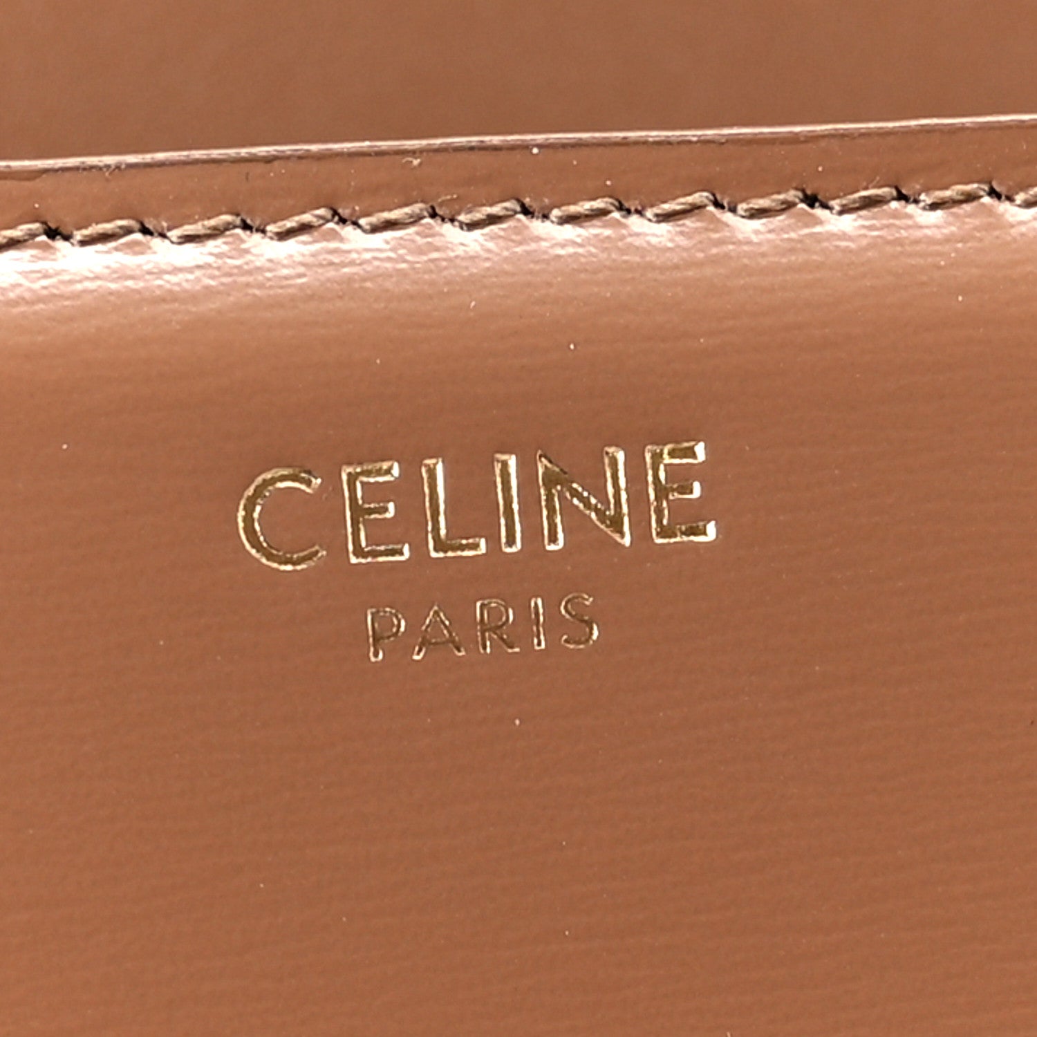 Celine Shiny Calfskin Teen Triomphe Bronze 6 of 11