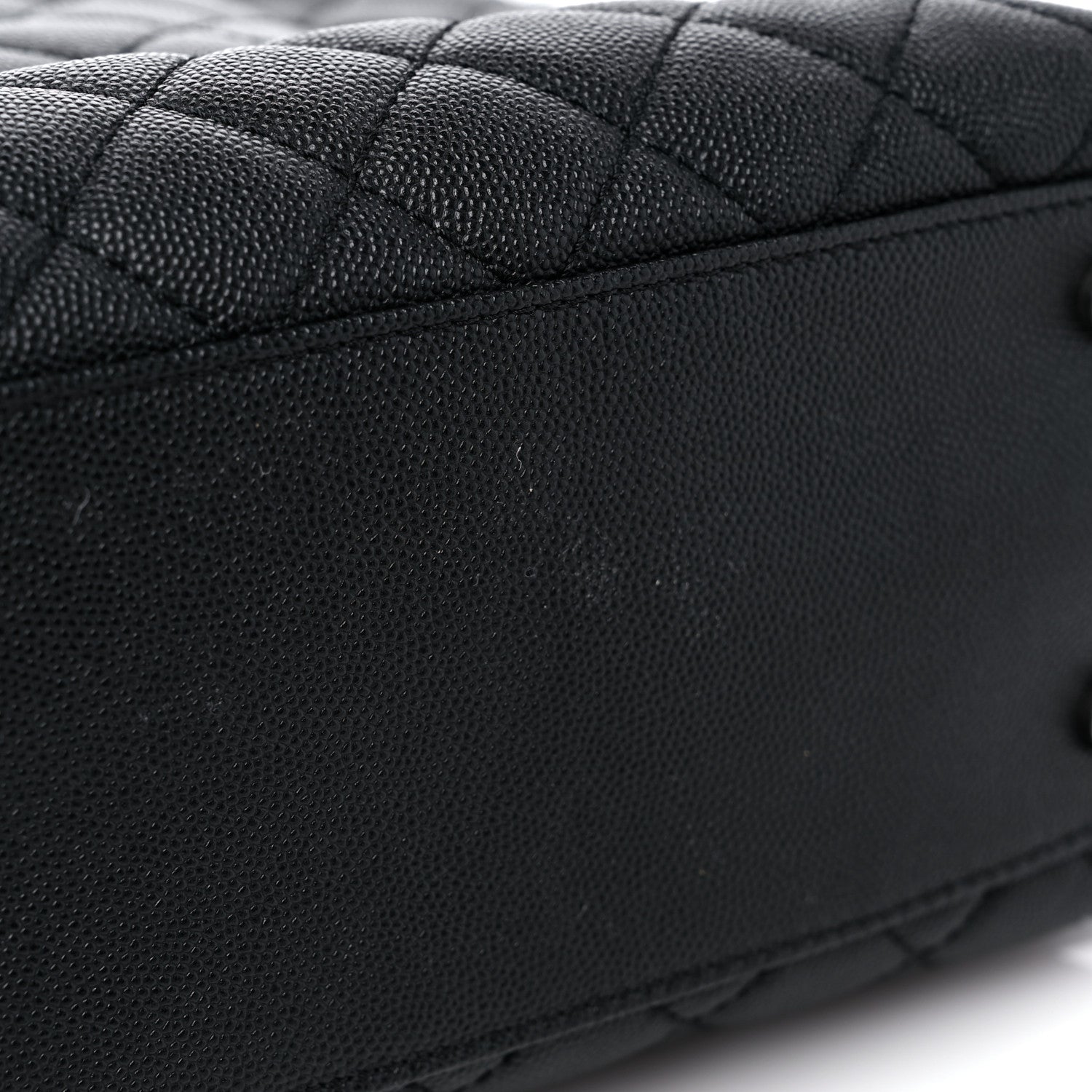 Chanel Caviar Lizard Quilted Large Coco Handle Flap Black 13 of 13