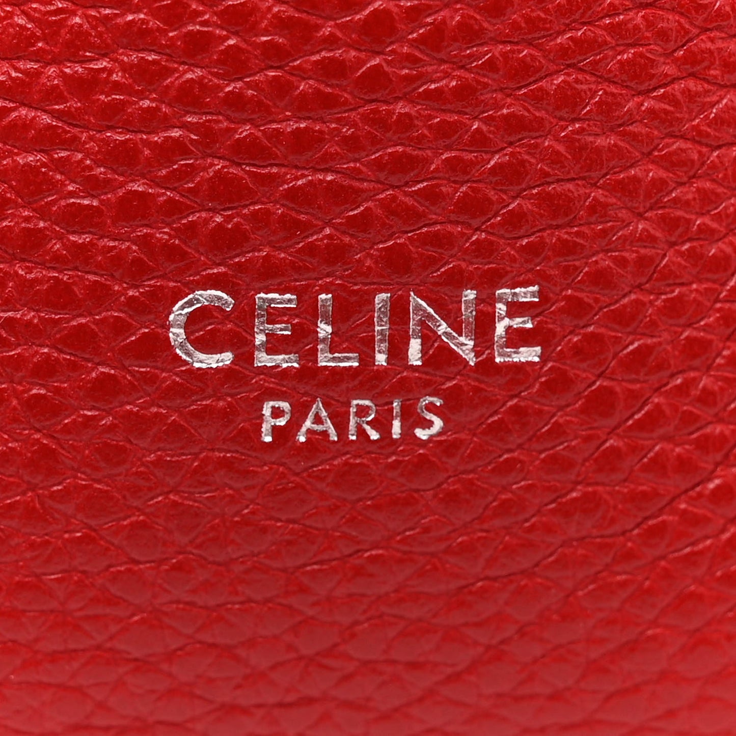 Soft Grained Calfskin Small Sangle Bucket Bag Red