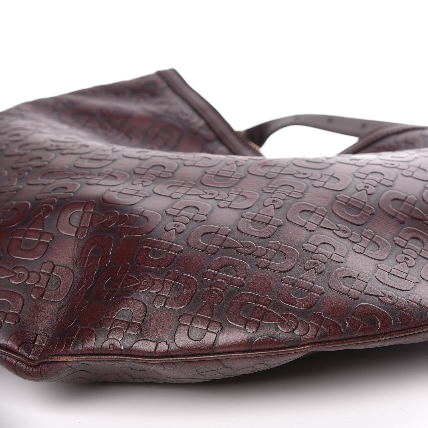 Gucci Calfskin Horsebit Embossed Glam Hobo Purple 10 of 14