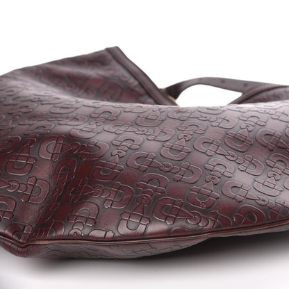 Gucci Calfskin Horsebit Embossed Glam Hobo Purple 10 of 14