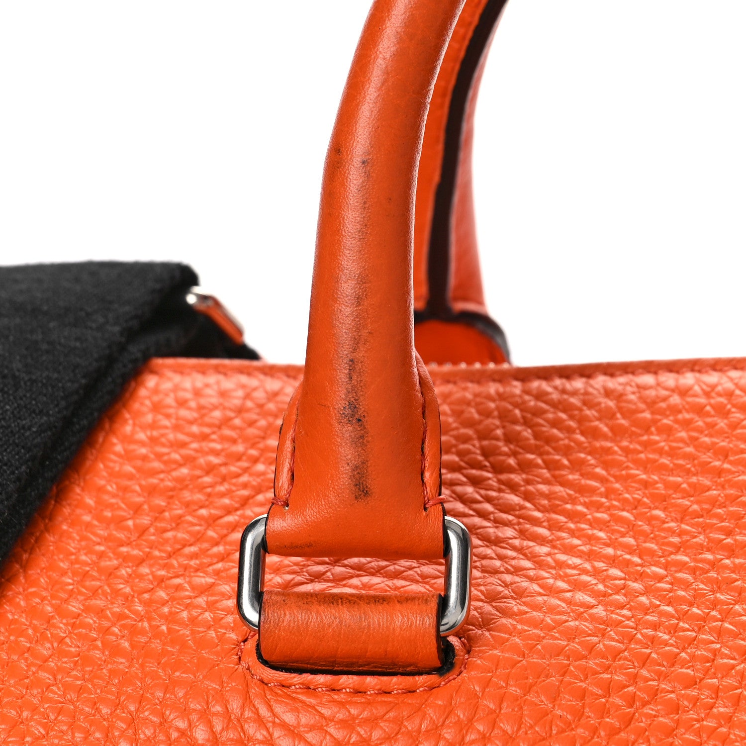 Mulberry Heavy Grain Calfskin City Weekender Duffle Bag Orange 13 of 20