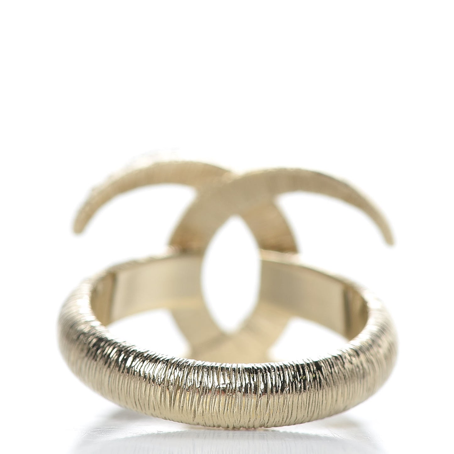 Crystal CC Moon Ring 6 Gold
