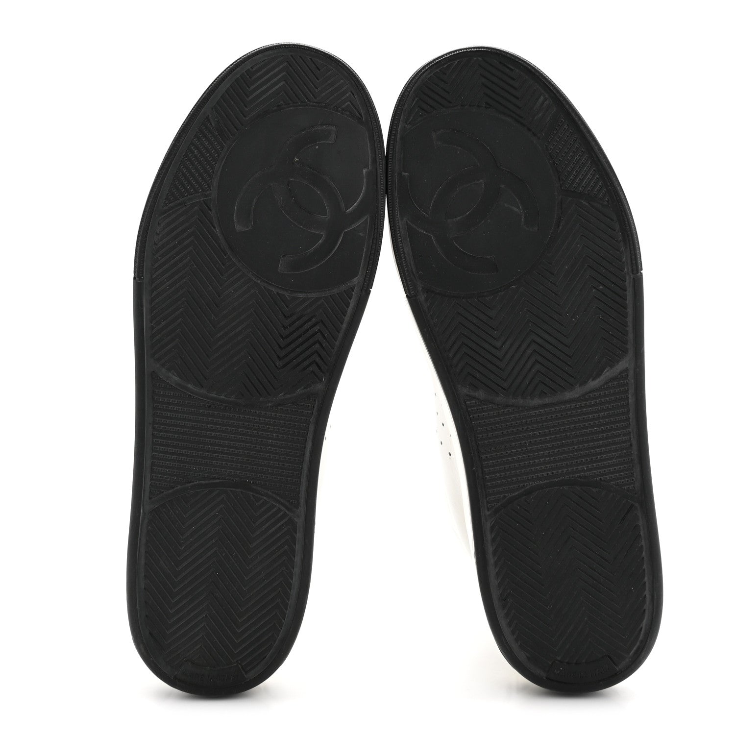 Chanel Calfskin Womens Logo High Top Sneakers 40 Black White 11 of 22