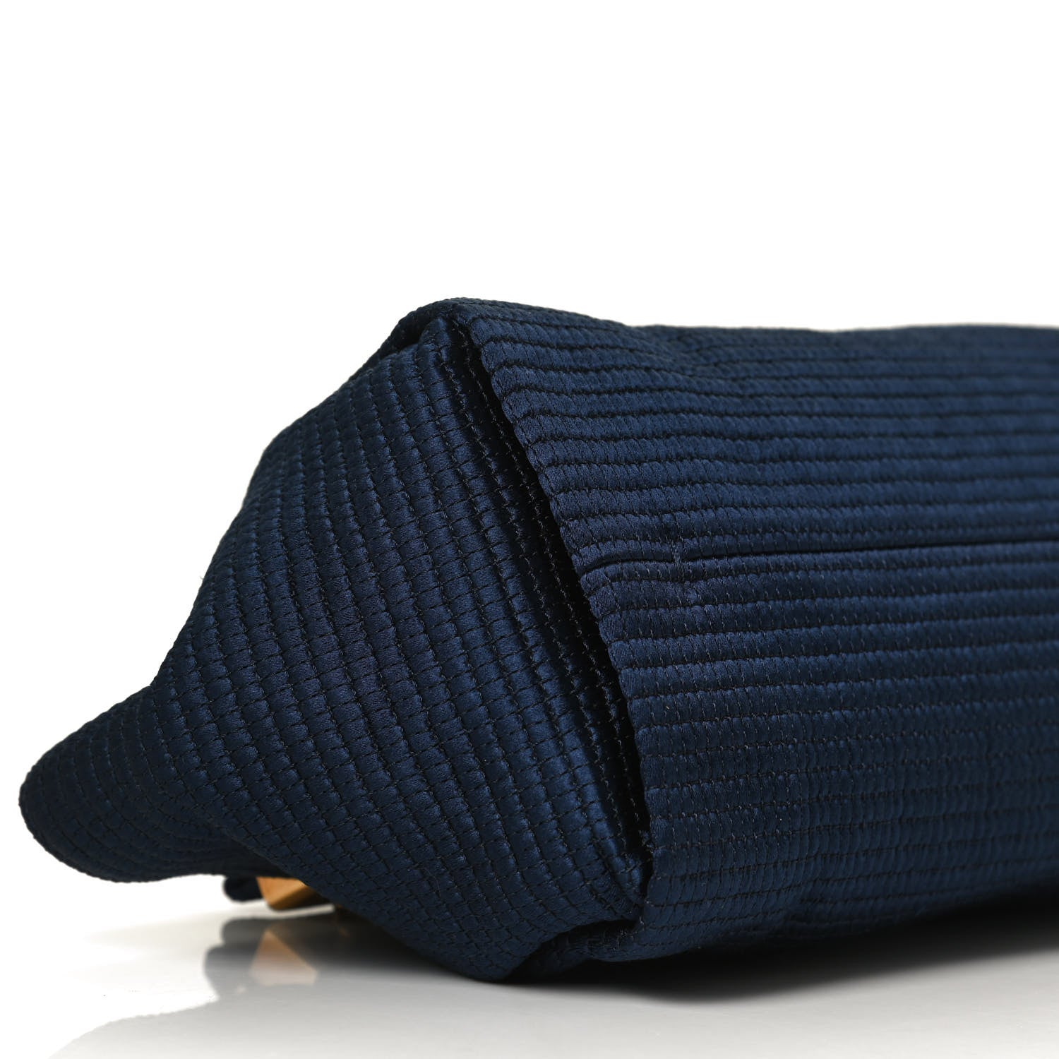 Lanvin Satin Quilted Trilogy Clutch Navy 9 of 13