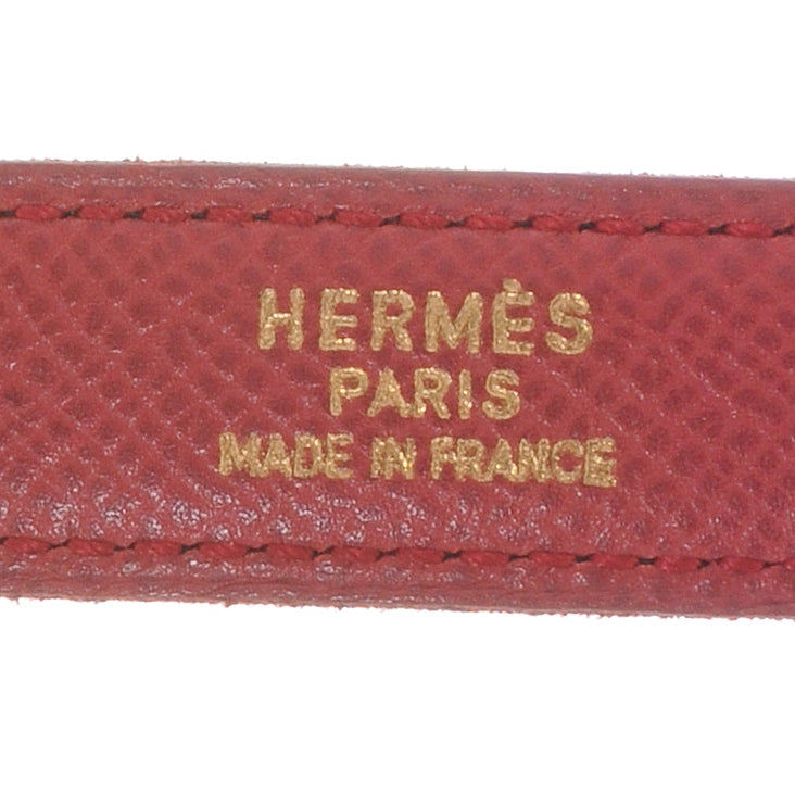 Hermes Box Courchevel Reversible Constance 18mm H Belt Rouge Noir 65 6 of 7