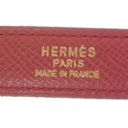 Hermes Box Courchevel Reversible Constance 18mm H Belt Rouge Noir 65 6 of 7
