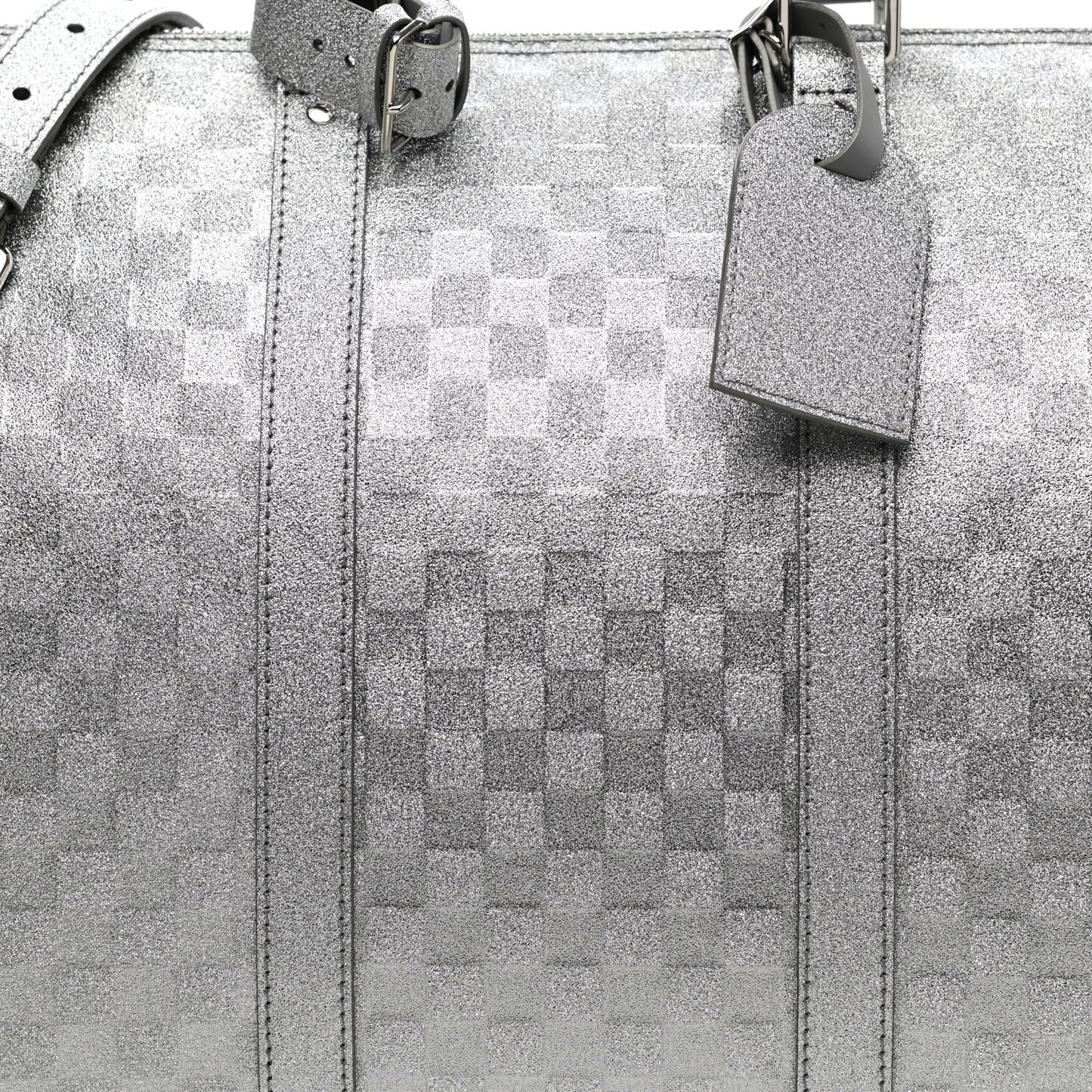 Damier Glitter Keepall Bandouliere 50 Silver