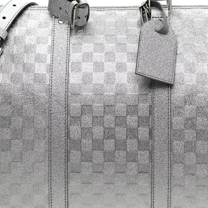 Louis Vuitton Damier Glitter Keepall Bandouliere 50 Silver 6 of 9