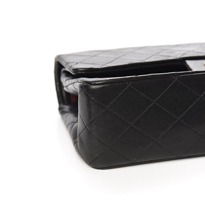 Chanel Lambskin Quilted Medium Double Flap Black 9 of 11