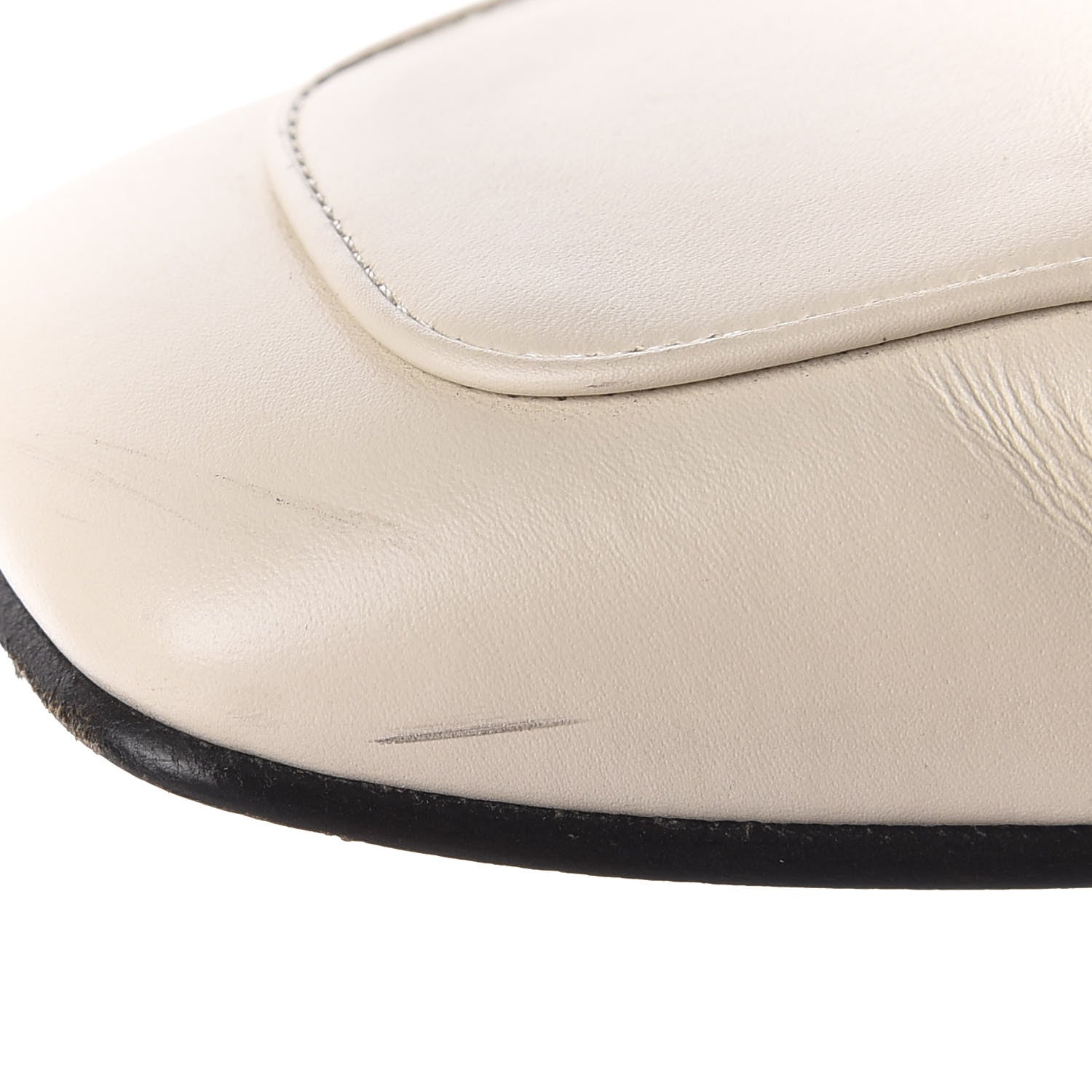 Gucci Calfskin Web Womens Peyton GG Slippers 37 Mystic White 14 of 16