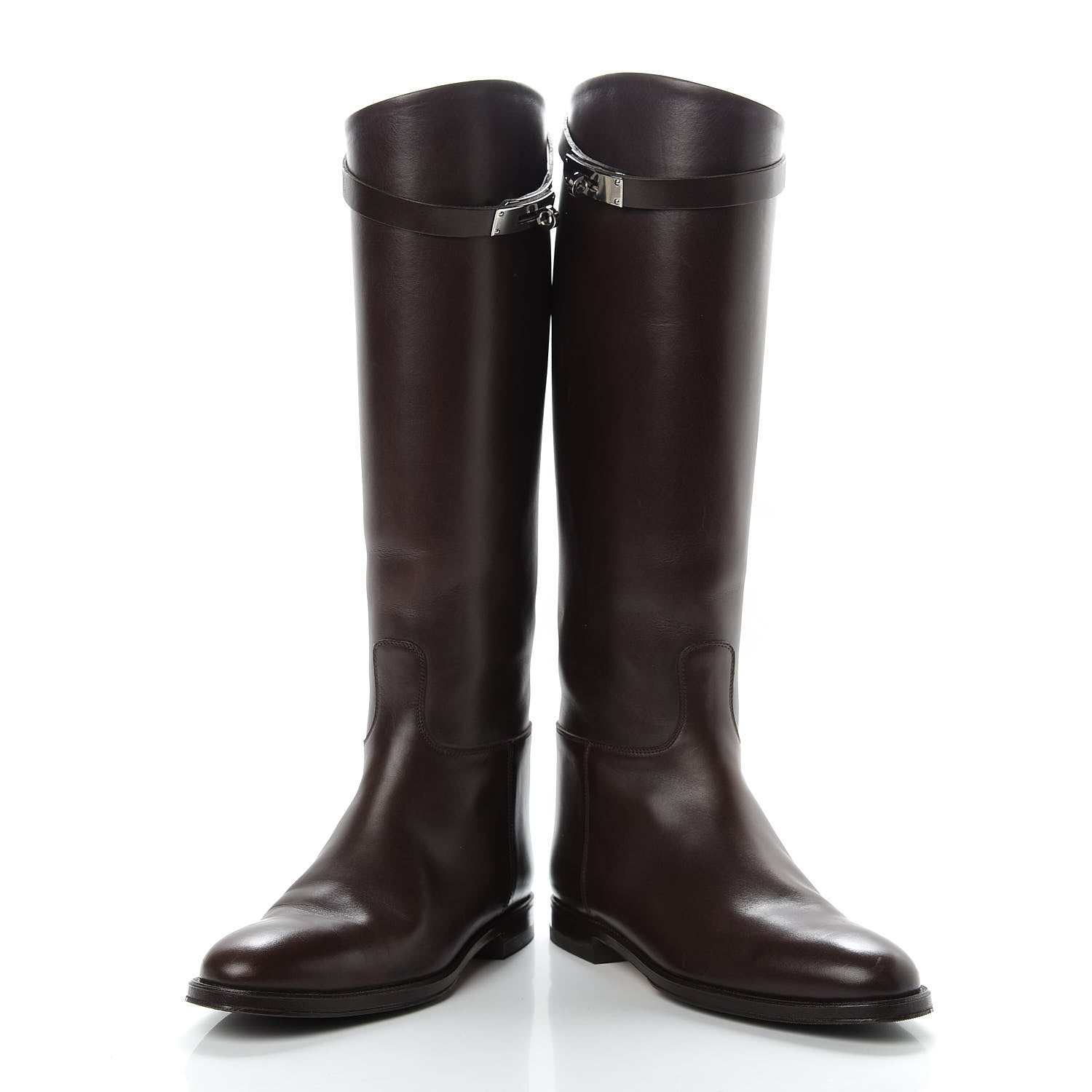Hermes Box Kelly Jumping Boots 39 Chocolate 6 of 17
