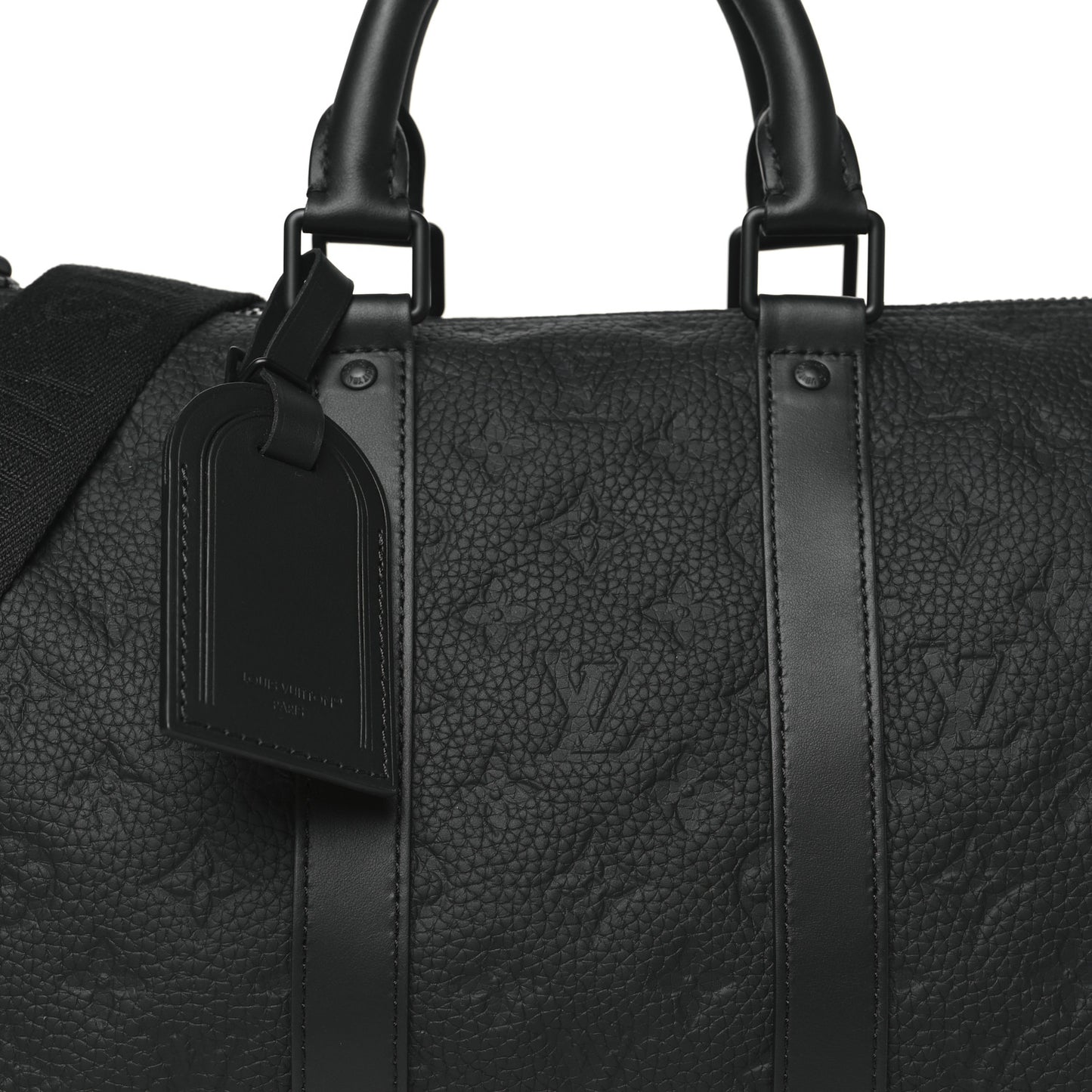 Monogram Taurillon Keepall Bandouliere 35 Black
