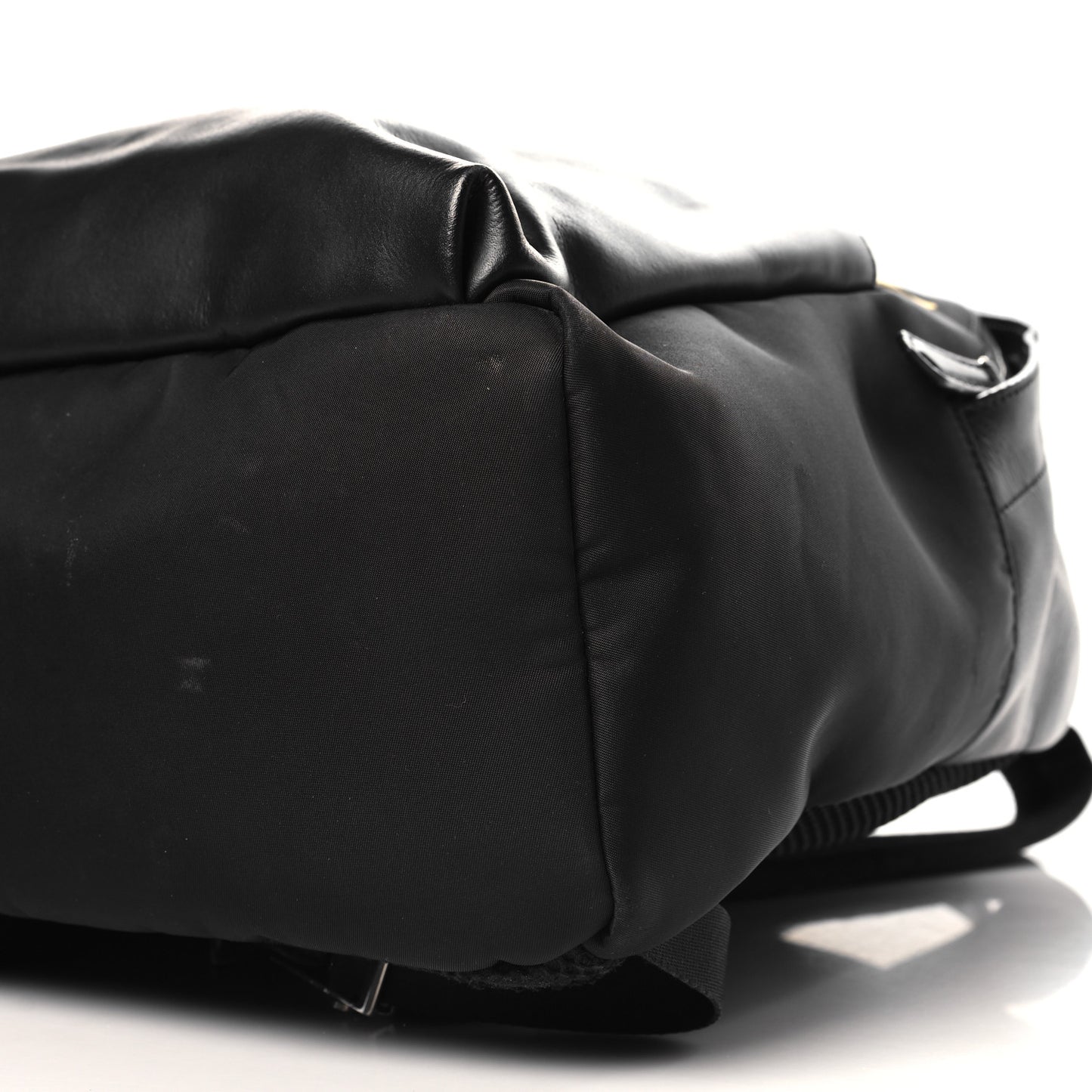 Nylon Vitello Liberty Vitello Dolce Monster Eyes Rounded Backpack Black Sunflower