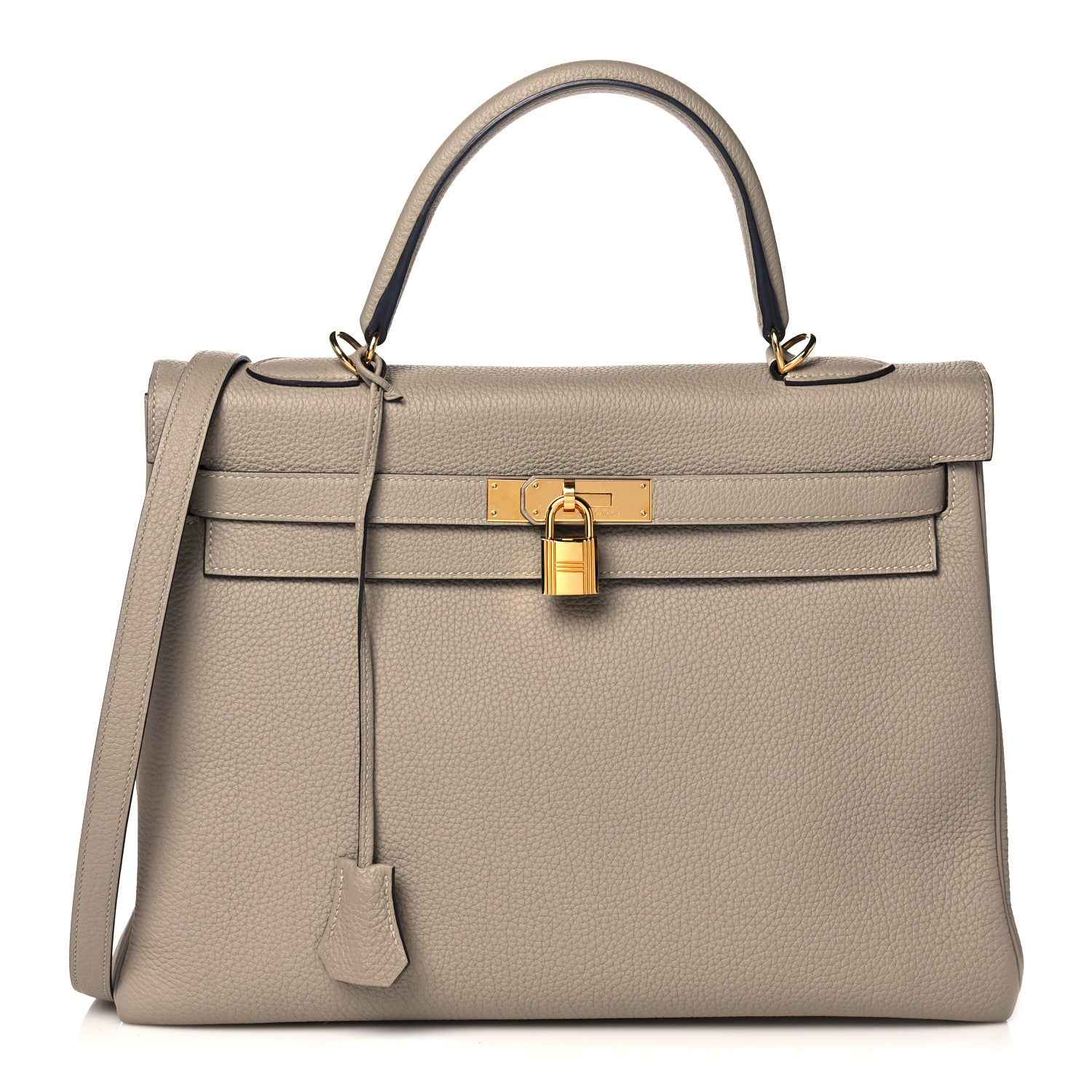 Hermes Togo Kelly Retourne 35 Gris Tourterelle 1 of 12