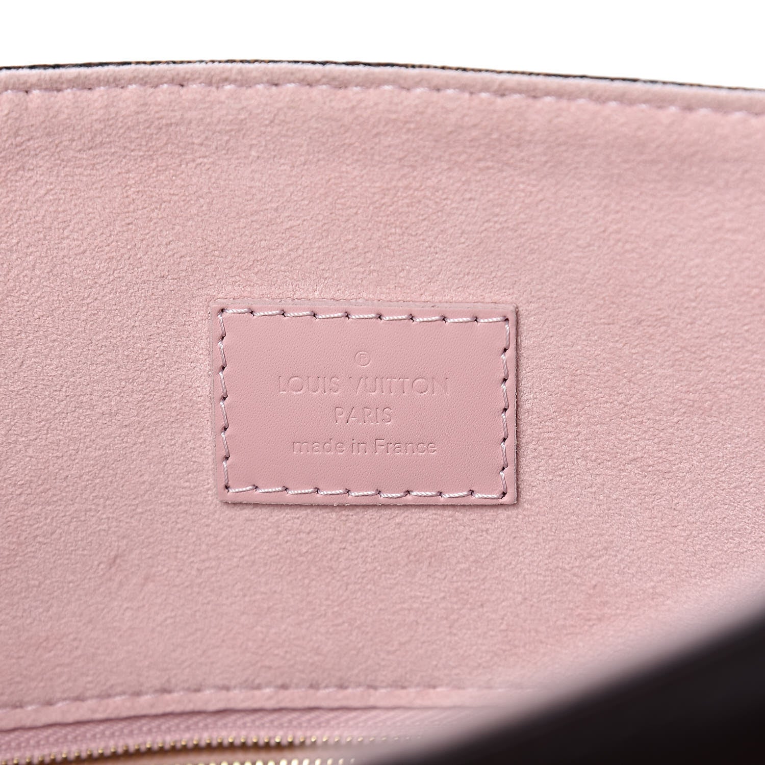 Louis Vuitton Damier Ebene Caissa Hobo Rose Ballerine 8 of 10