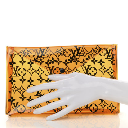 Louis Vuitton PVC Monogram Printed Envelope Pouch Orange 2 of 7
