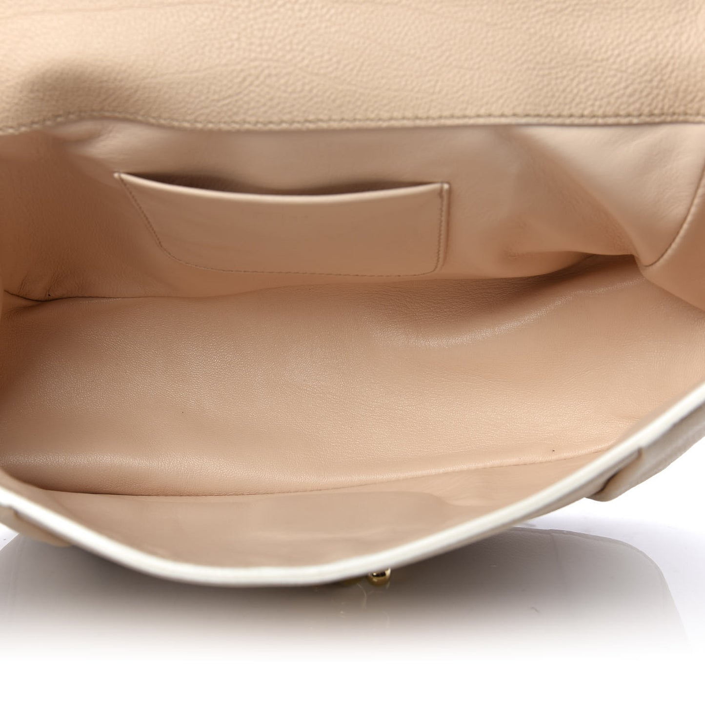 Goatskin Medium Elsie Shoulder Bag Biscotti Beige