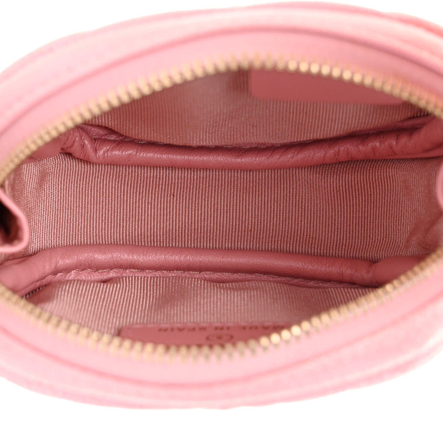 Chanel Iridescent Caviar Quilted Zip Around Classic Coin Purse Rose Pink 5 of 8