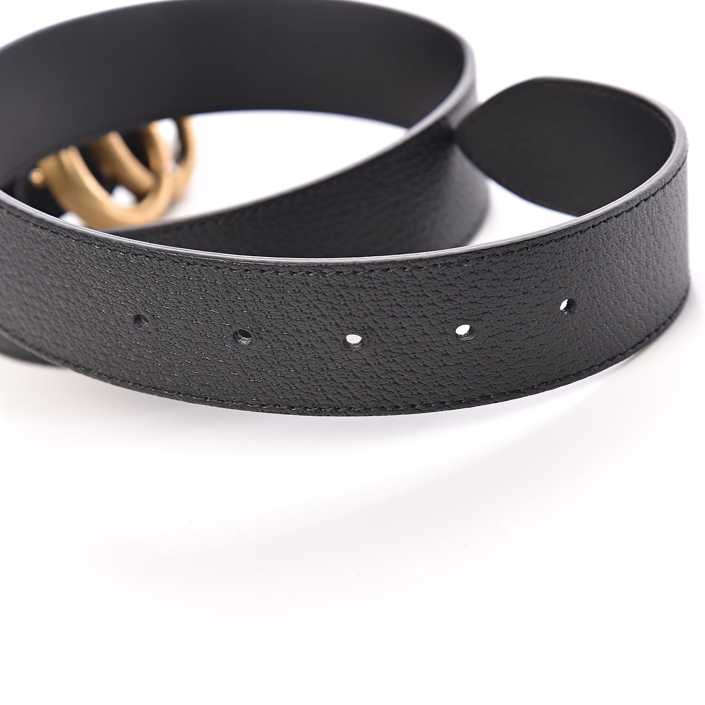 Textured Calfskin Double G 40mm Belt 80 32 Black