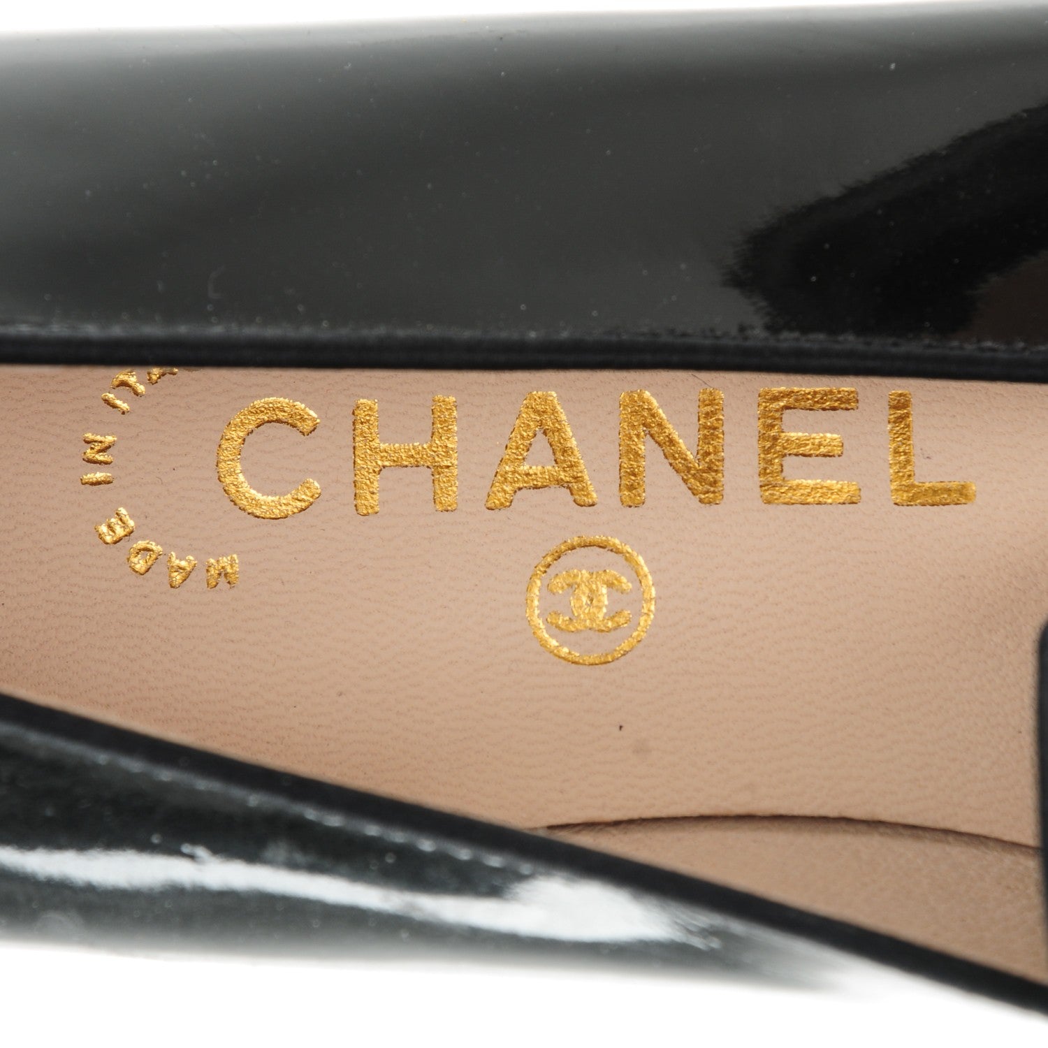 Chanel Patent CC Loafers 38.5 Black 7 of 9
