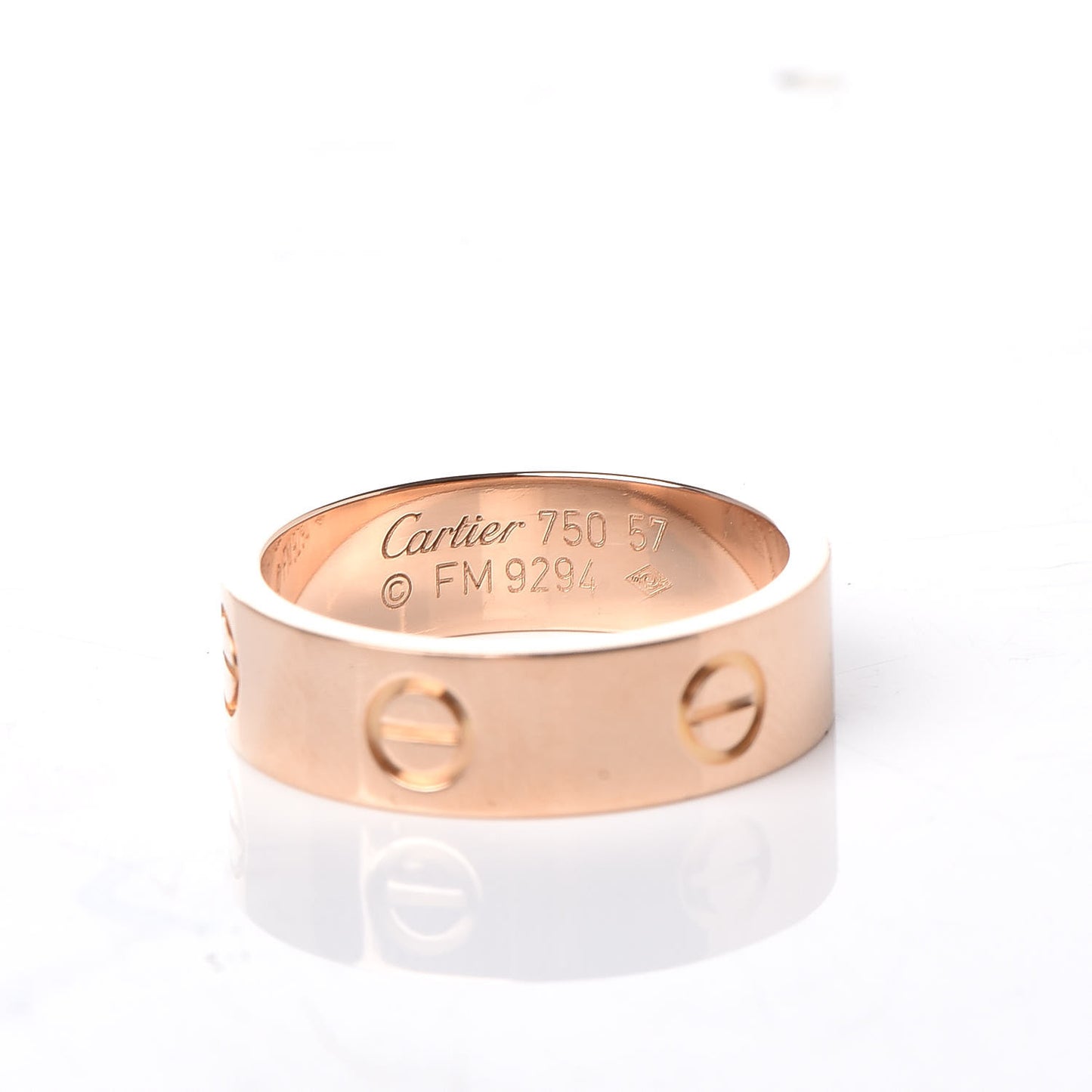 18K Pink Gold 5.5mm LOVE Ring 57 8